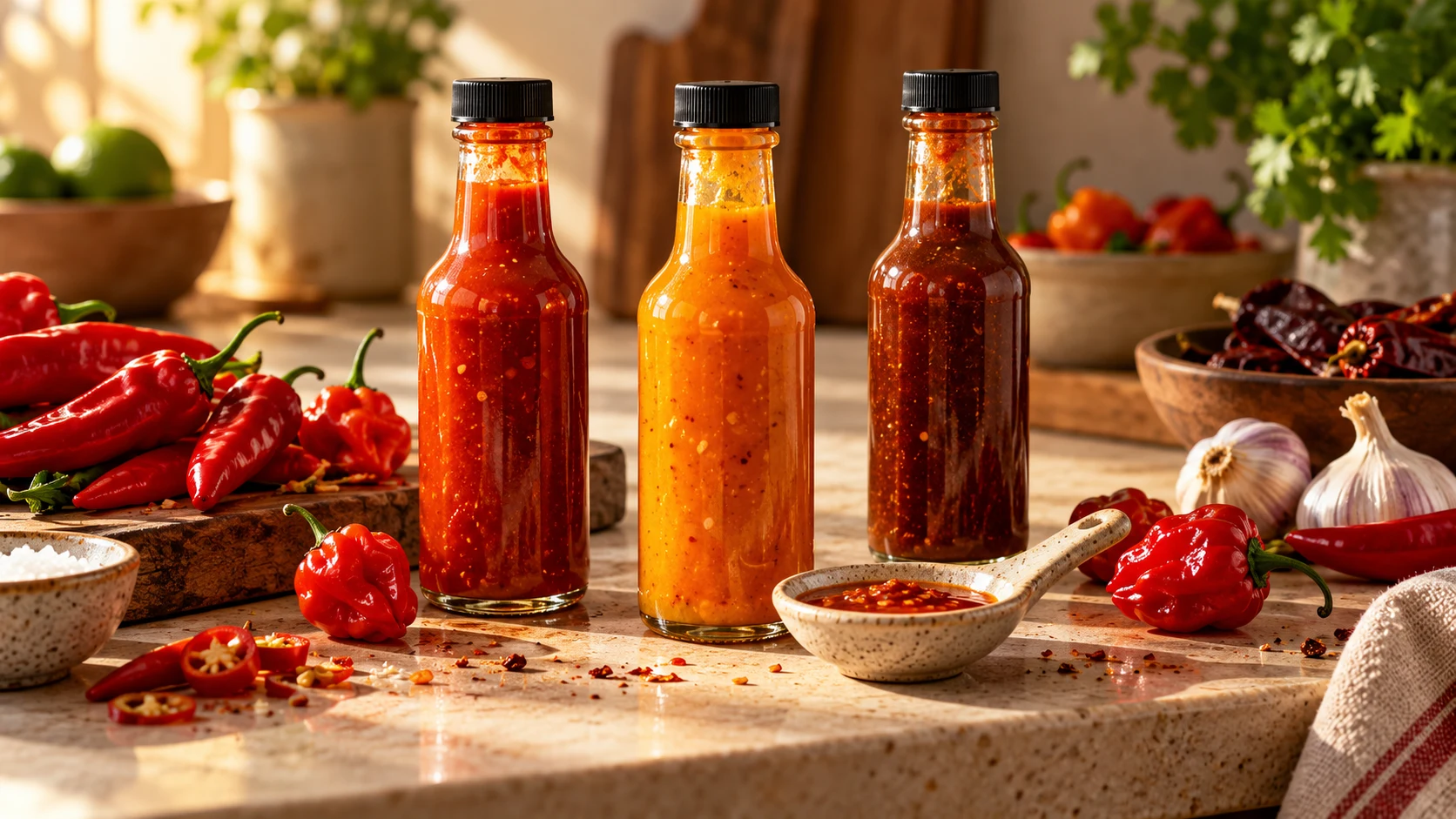 Hot sauces collection